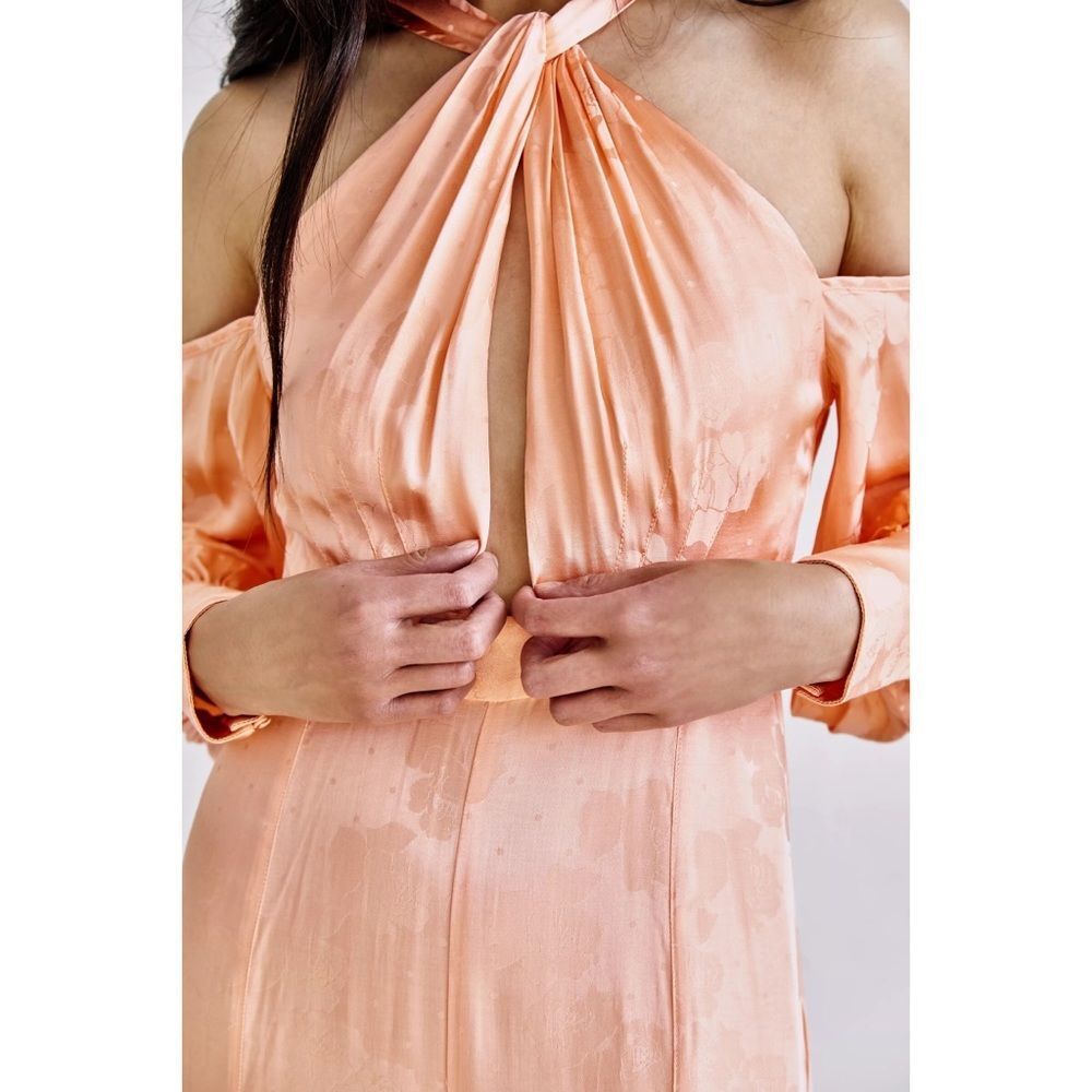 Free People x alice McCall Memory Lane Halter Cold Shoulder Jumpsuit $450 - Picture 2 of 9